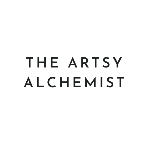 The Artsy Alchemist logo - black text on a white background